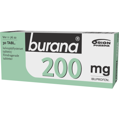 BURANA tabletti, kalvopäällysteinen 200 mg 30 fol