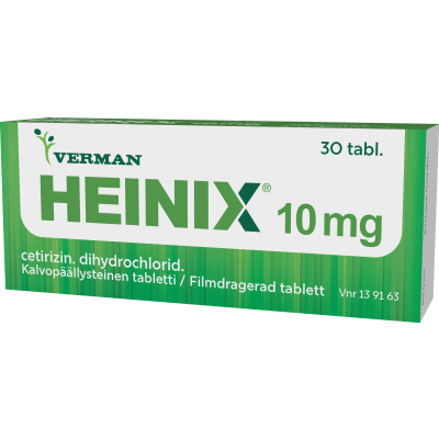 HEINIX tabletti, kalvopäällysteinen 10 mg 30 fol