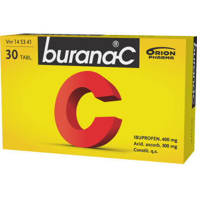 BURANA-C tabletti, kalvopäällysteinen 400/300 mg 30 fol
