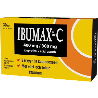 IBUMAX-C tabletti, kalvopäällysteinen 400/300 mg 30 fol
