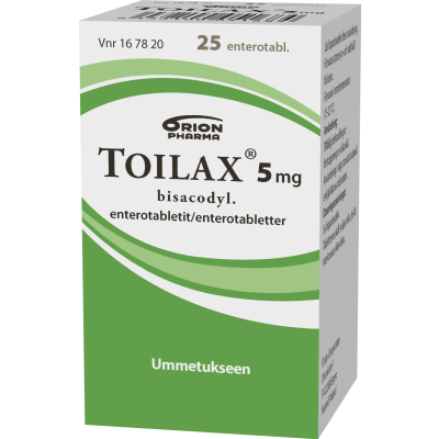 TOILAX enterotabletti 5 mg 25 kpl