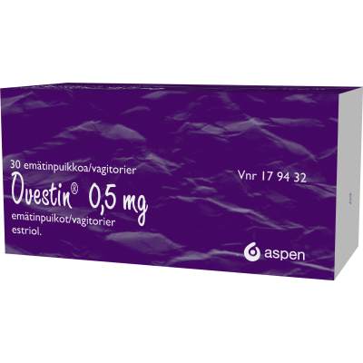 OVESTIN emätinpuikko 0,5 mg 30 fol