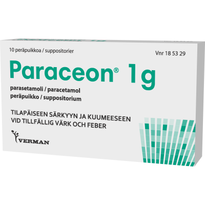 PARACEON peräpuikko 1 g 10 fol