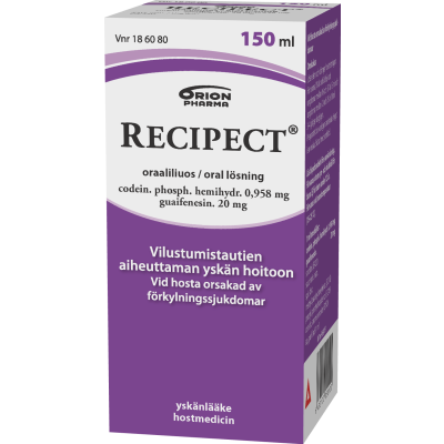 RECIPECT oraaliliuos 0,958/20 mg/ml 150 ml