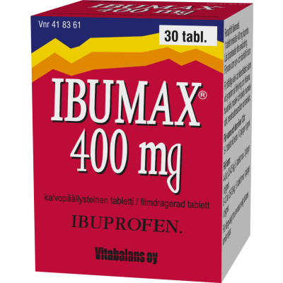 IBUMAX tabletti, kalvopäällysteinen 400 mg 30 kpl