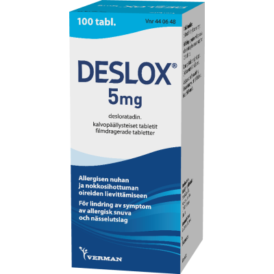 DESLOX tabletti, kalvopäällysteinen 5 mg 100 fol