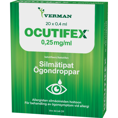OCUTIFEX silmätipat, liuos, kerta-annospakkaus 0,25 mg/ml 20 x 0,4 ml