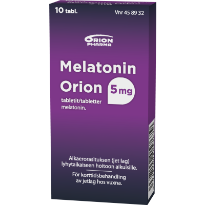MELATONIN ORION tabletti 5 mg 10 fol