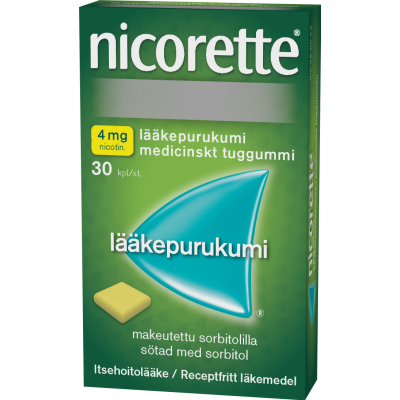 NICORETTE lääkepurukumi 4 mg 30 fol