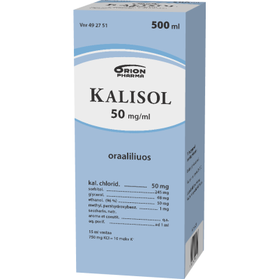 KALISOL oraaliliuos 50 mg/ml 500 ml