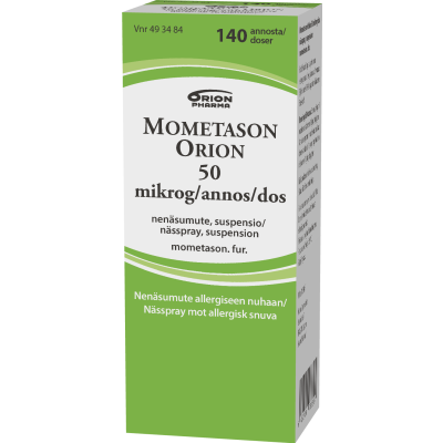 MOMETASON ORION nenäsumute, suspensio 50 mikrog/annos 140 annosta