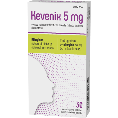 KEVENIX tabletti, suussa hajoava 5 mg 30 fol