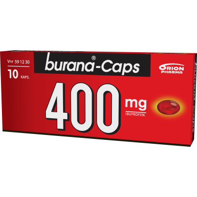 BURANA-CAPS kapseli, pehmeä 400 mg 10 fol