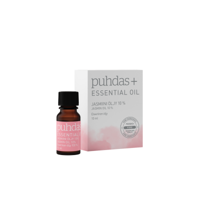 Puhdas+ Eteerinen Jasmiiniöljy 10% 10 ml