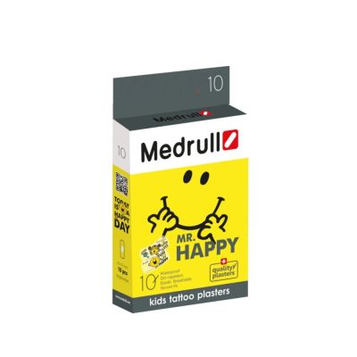 Medrull Mr. Happy tatuointilaastari 10 kpl