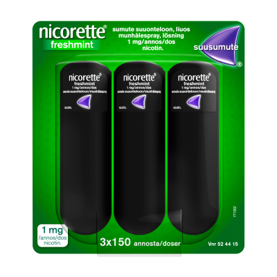 NICORETTE FRESHMINT 1 MG/ANNOS 3 x 150 annosta