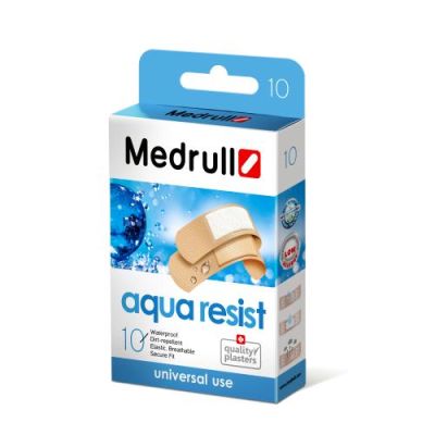 Medrull Aqua Resist laastari 6 kpl 19x72 mm, 4 kpl 25x72 mm 10 kpl