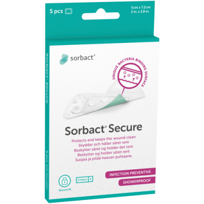 Sorbact Secure 5 cm x 7,2 cm (98147) 5 kpl