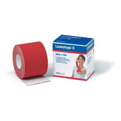 Leukotape K punainen kinesioteippi 5cmx5m 1 rll