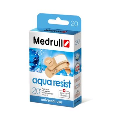 Medrull Aqua Resist laastari 4kpl 22 mm, 10 kpl 19x72 mm, 6 kpl 25x72 mm 20 kpl