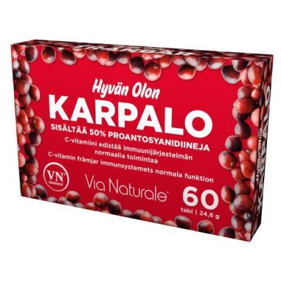 Hyvän Olon Karpalo tabletti 60 kpl