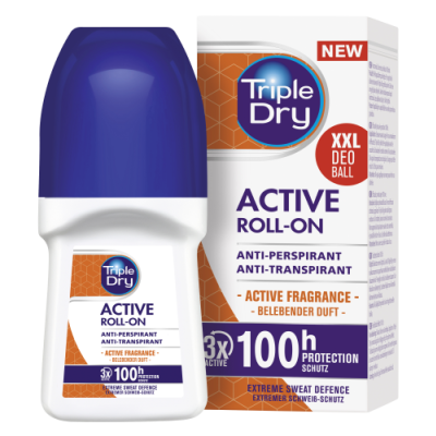 Triple Dry 100h Active Men antiperspirant roll-on tuoksu 50 ml