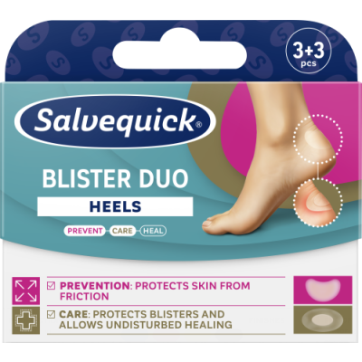 Salvequick Duo Heels rakkolaastari 6 kpl