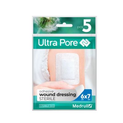 Medrull Ultra Pore kiinnittyvä sidos 6x7cm 5 kpl
