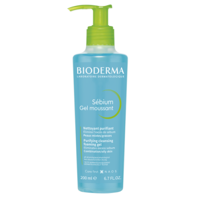 Bioderma Sebium Gel Moussant cleansing pump 200 ml