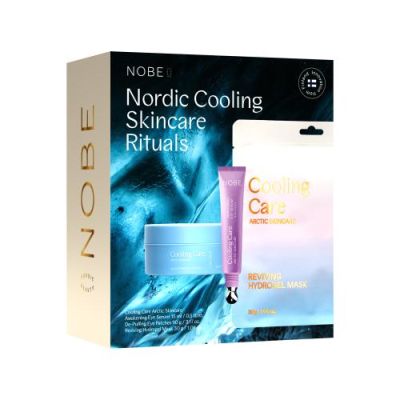 NOBE Cooling Skincare set: Eye serum, Eye patches + sheet mask 1 kpl
