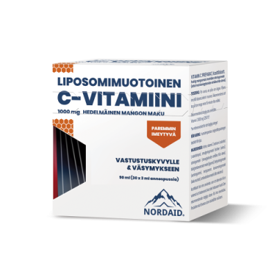 Nordaid Liposomaalinen C-vitamiini 1000 mg geeli annospussit 90 ml