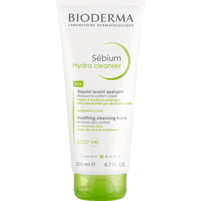 Bioderma Sebium Hydra Cleanser Balm, kuiva akneiho 200 ml