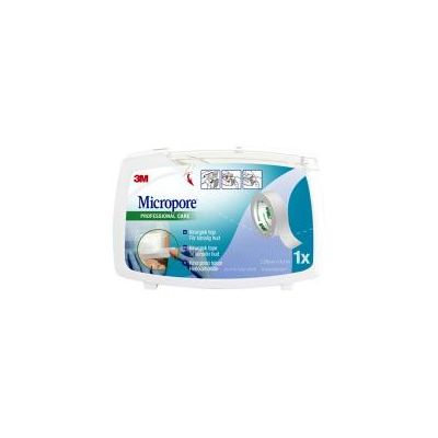 3M Micropore 1,25 cm x 9,1 m valkoinen katkokela 1 kpl