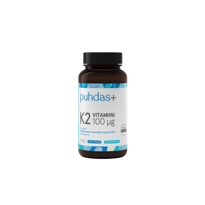 Puhdas+ K2-vitamiini 100 mikrogrammaa 60 kaps