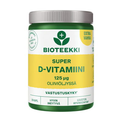 Super D-vitamiini 125 mikrog. 30 kaps
