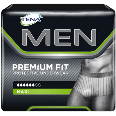 TENA MEN PREMIUM FIT LEVEL 4 L INKOHOUSUT MIEHILLE, LANT.YMP. 95-125CM 10 kpl