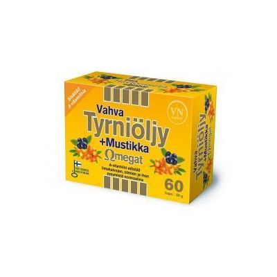 Vahva Tyrniöljy + Mustikka Omegat 60 kaps