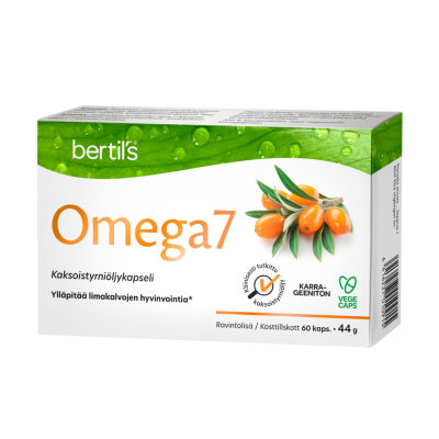 bertils Omega7 Tyrniöljykapseli 60 kaps