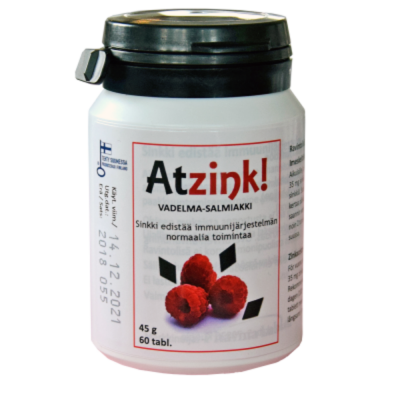 Atzink Vadelma-salmiakki 60 tabl