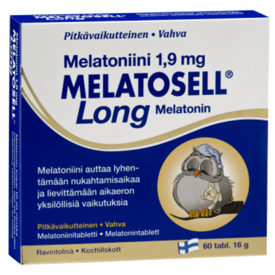 Melatosell Long Melatoniini 1,9 mg 60 tabl