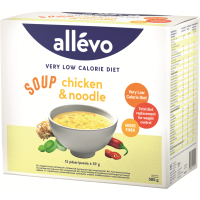 Allevo VLCD Keitto Kananuudeli 15 kpl