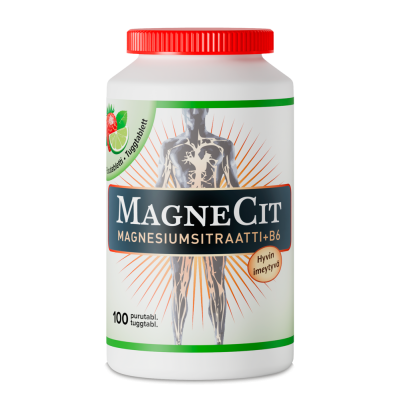 MagneCit Mansikka-Lime 100 purutabl