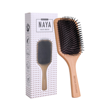 SisterYoung NAYA WOOD BRUSH NV puinen hiusharja 1 kpl