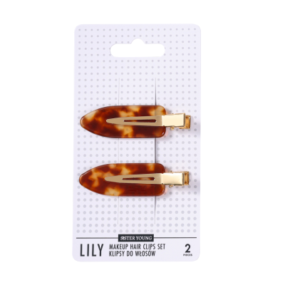 SisterYoung LILY DARK BROWN hiusklipsit 2 kpl