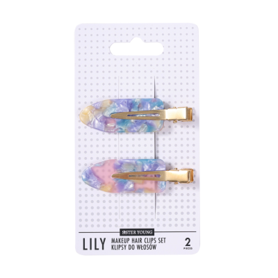 SisterYoung LILY PINK BLUE hiusklipsit 2 kpl