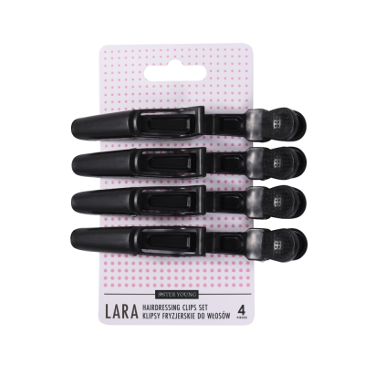 SisterYoung LARA BLACK hiusklipsit 4 kpl
