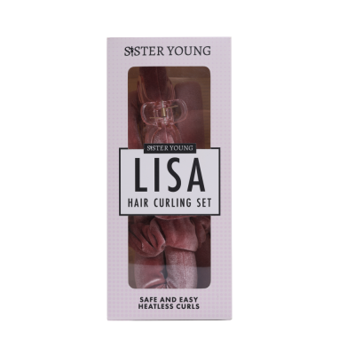 SisterYoung LISA PINK HAIR CURLING SET hiustenkiharrussetti 1 kpl