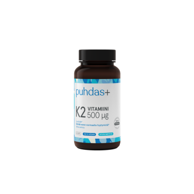 Puhdas+ K2 vitamiini 500 mikrog 60 kaps