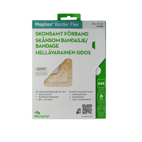 Mepilex Border Flex 10x10cm 2kpl 2 kpl