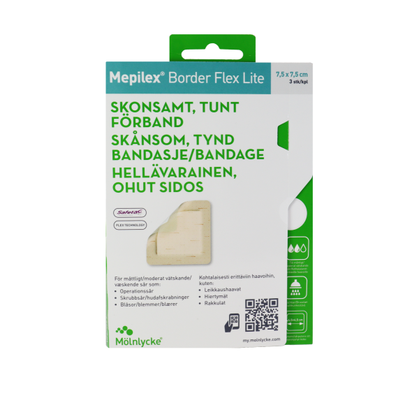 Mepilex Border Flex Lite 7,5 x 7,5 cm 3 kpl